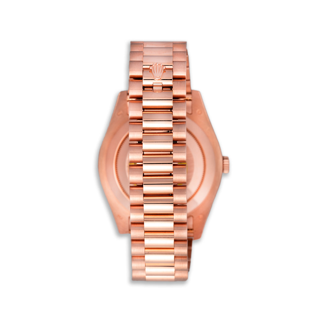 rose goldさま　専用 Rose Gold Presidential Chocolate Dial – Haimov Jewelers