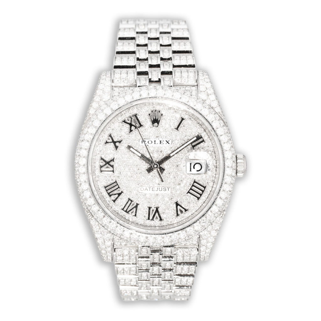 Rolex DATEJUST Iced Out With Diamonds Haimov Jewelers