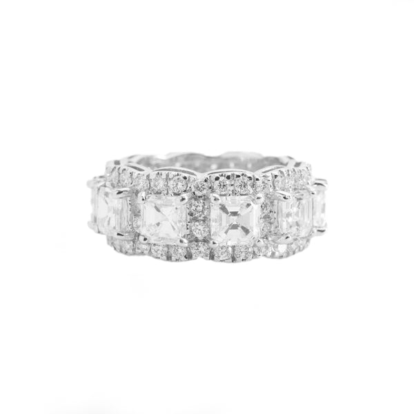 Eternity Ring With Square Cut Diamonds