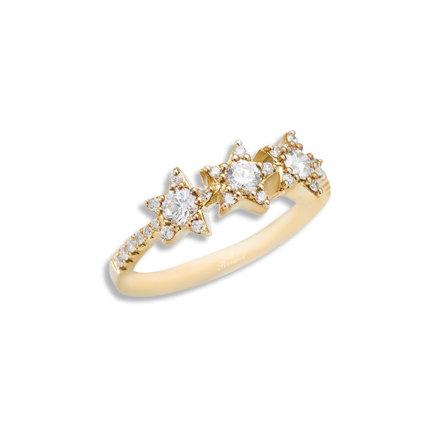 Star Ring With Diamonds