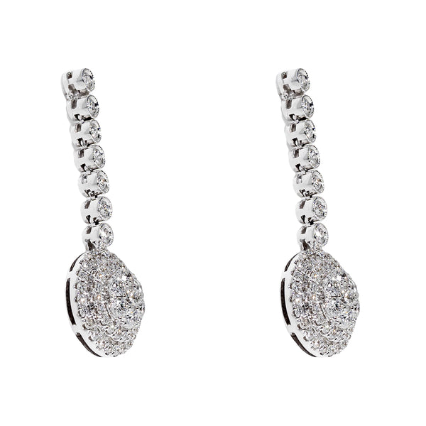 Hanging Earrings With Diamonds