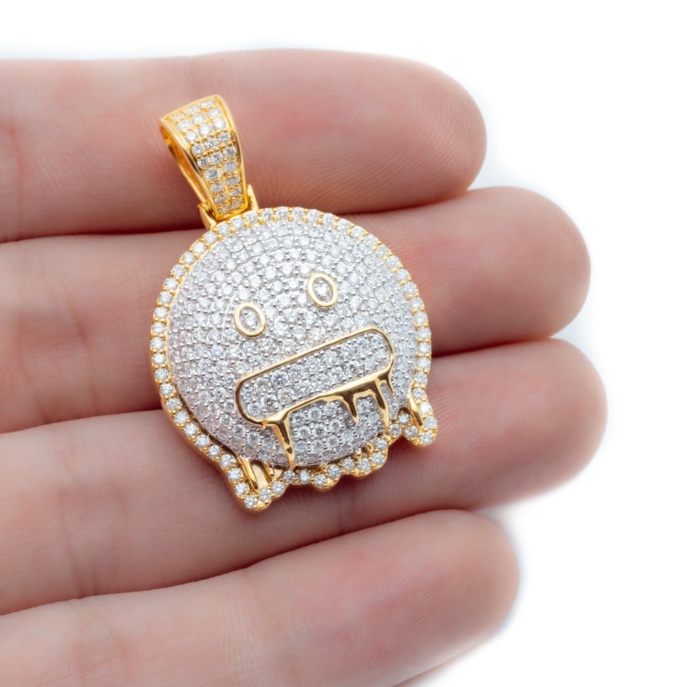 Emoji diamond pendant Clearance