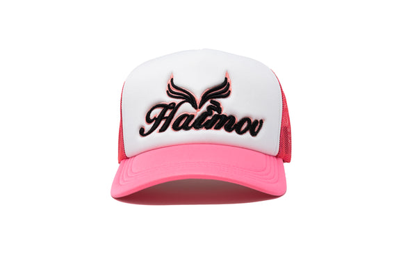 Hot Pink & White Trucker Hat
