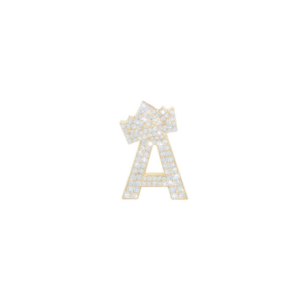 Initial With Crown Charm A
