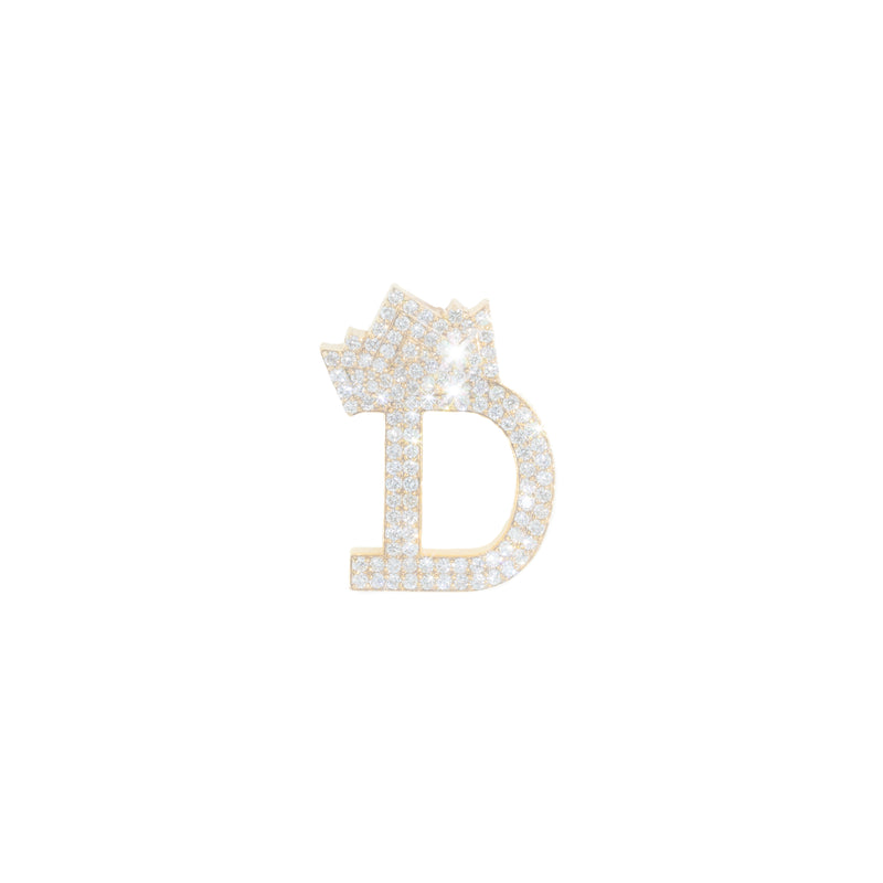 Initial With Crown Charm D