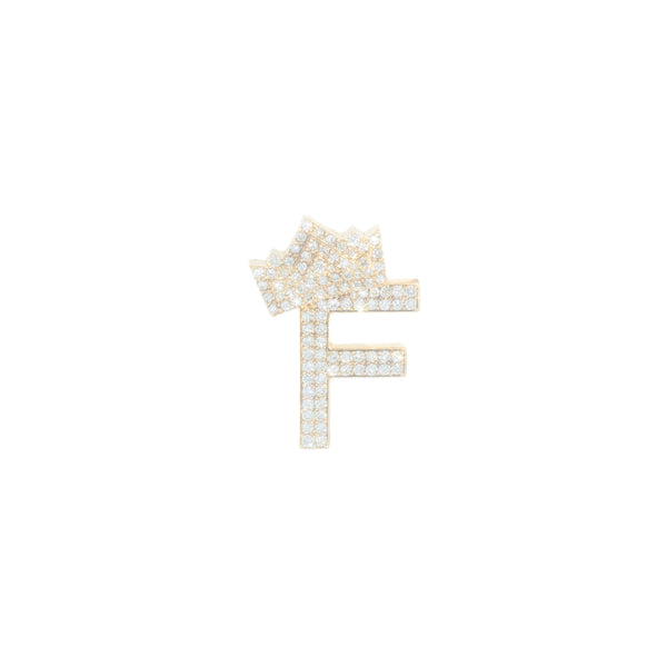 Initial With Crown Charm F