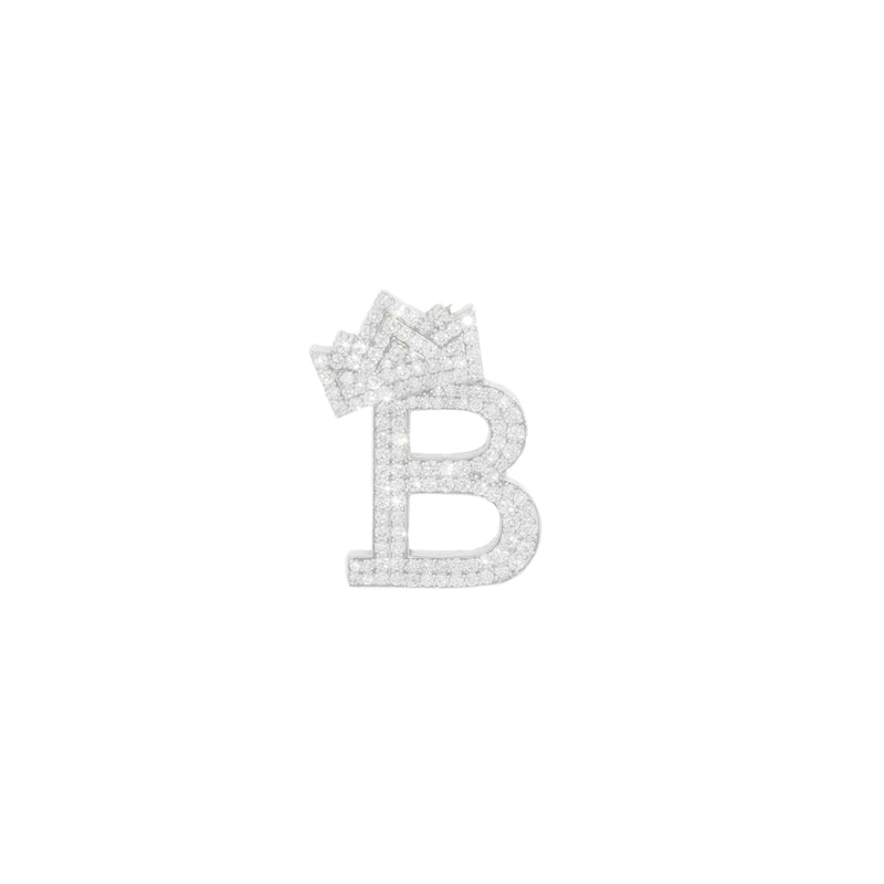 Initial With Crown Charm B
