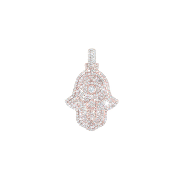 Iced Out Hamsa Pendant