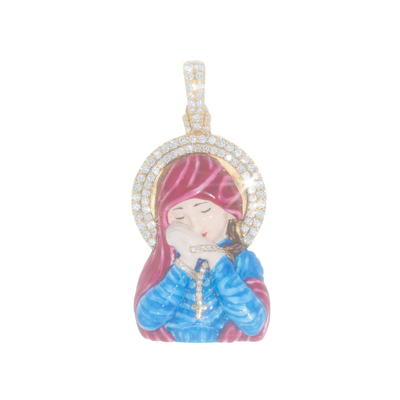 Praying Lady With Diamonds