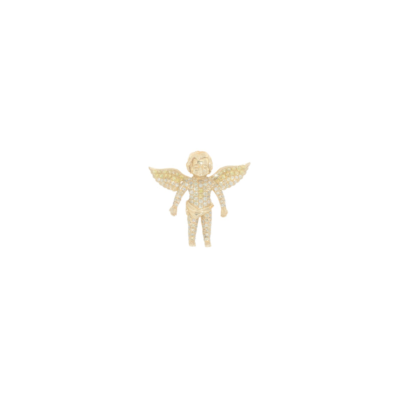 Mini Angle Charm With Diamonds