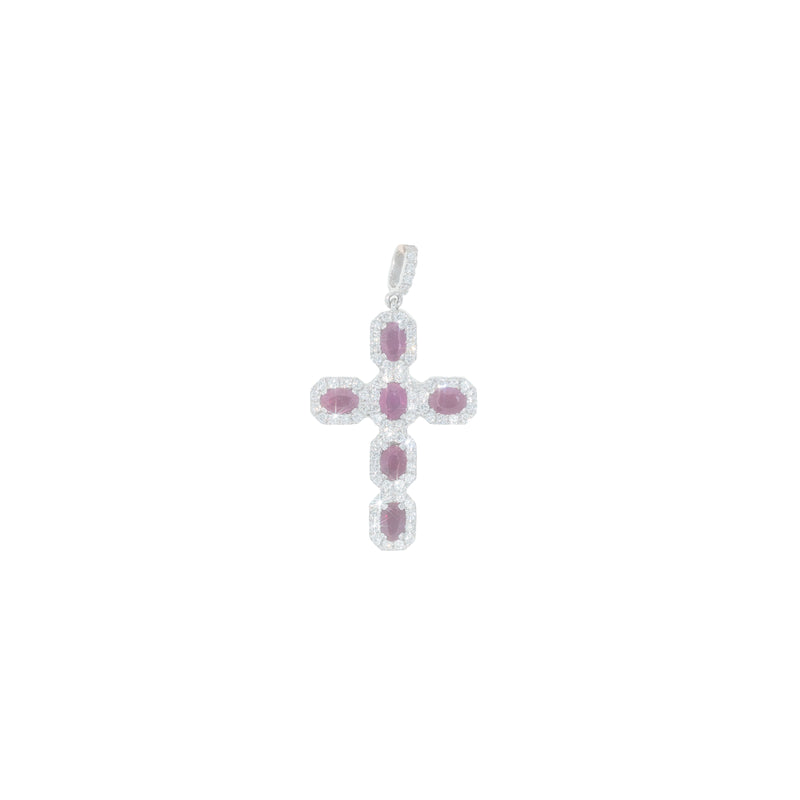 Cross With Ruby's & Diamond's