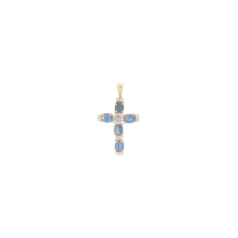 Cross With Blue Diamond's