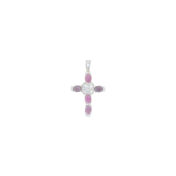 Cross With Diamond's & Ruby's