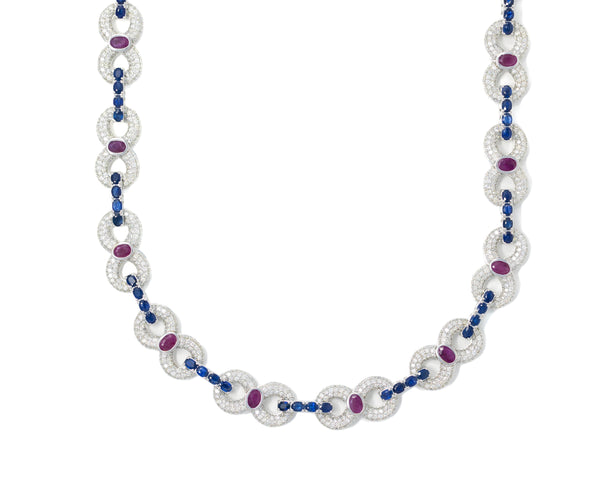 Infinity Chain With Sapphires