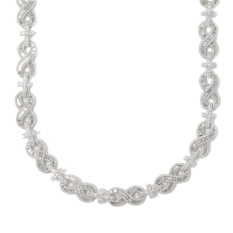 Inifinity Chain Infinity Chain With Diamonds and baguettes – Haimov Jewelers