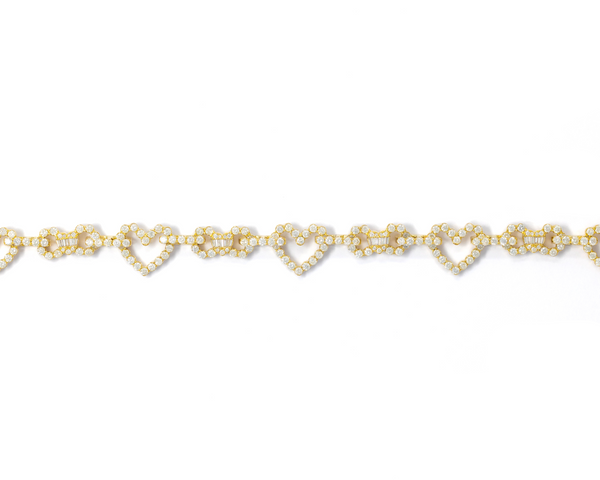 Heart Bracelet With Diamonds