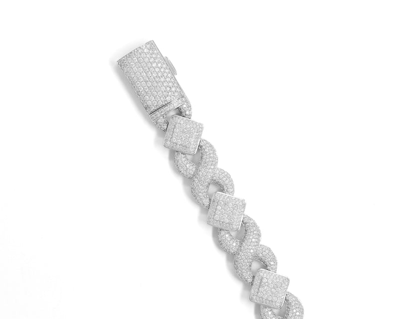 Infinity Bracelet With Diamonds