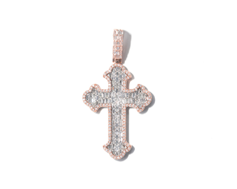 Cross With Diamonds And Baguettes