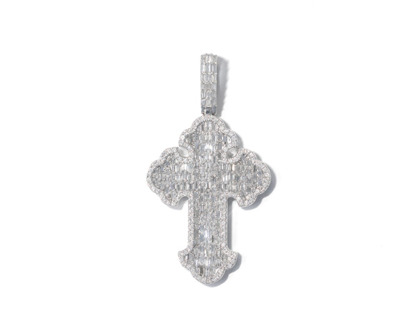 Cross with Diamonds And Baguettes