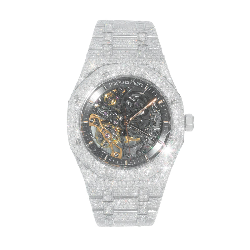 Audemars Piguet Skeleton Stainless Steel With Diamonds