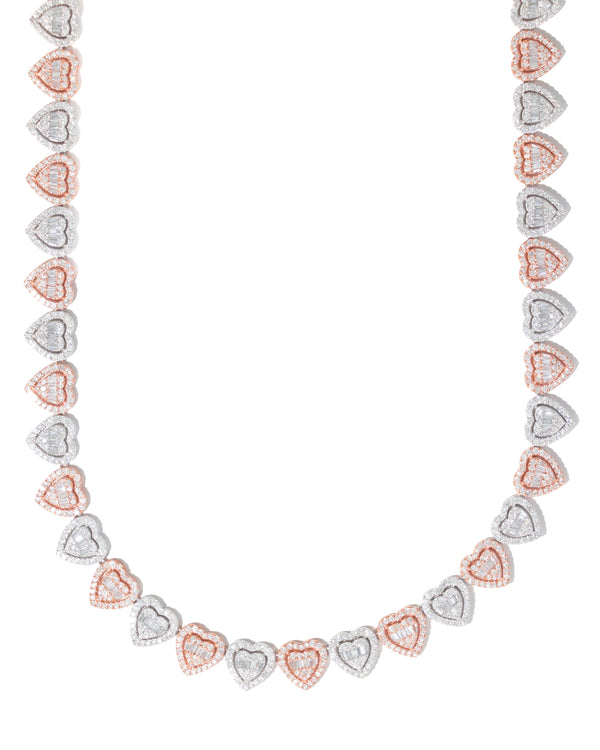 Heart Neckless With Diamonds