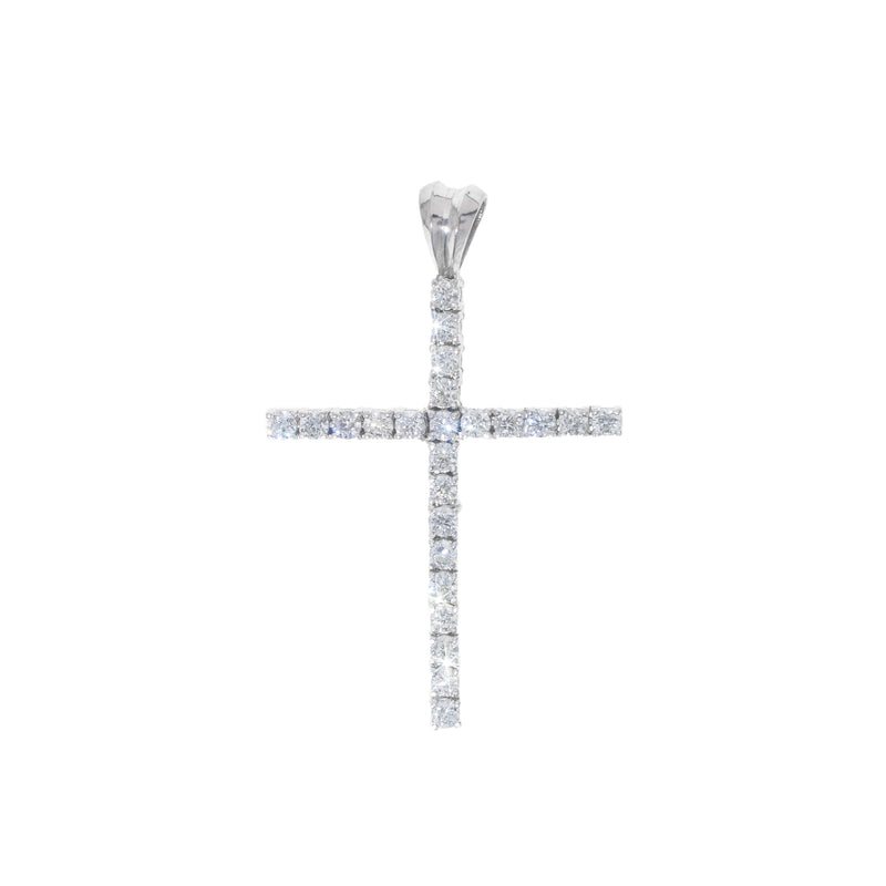 Lab Cross With Diamonds