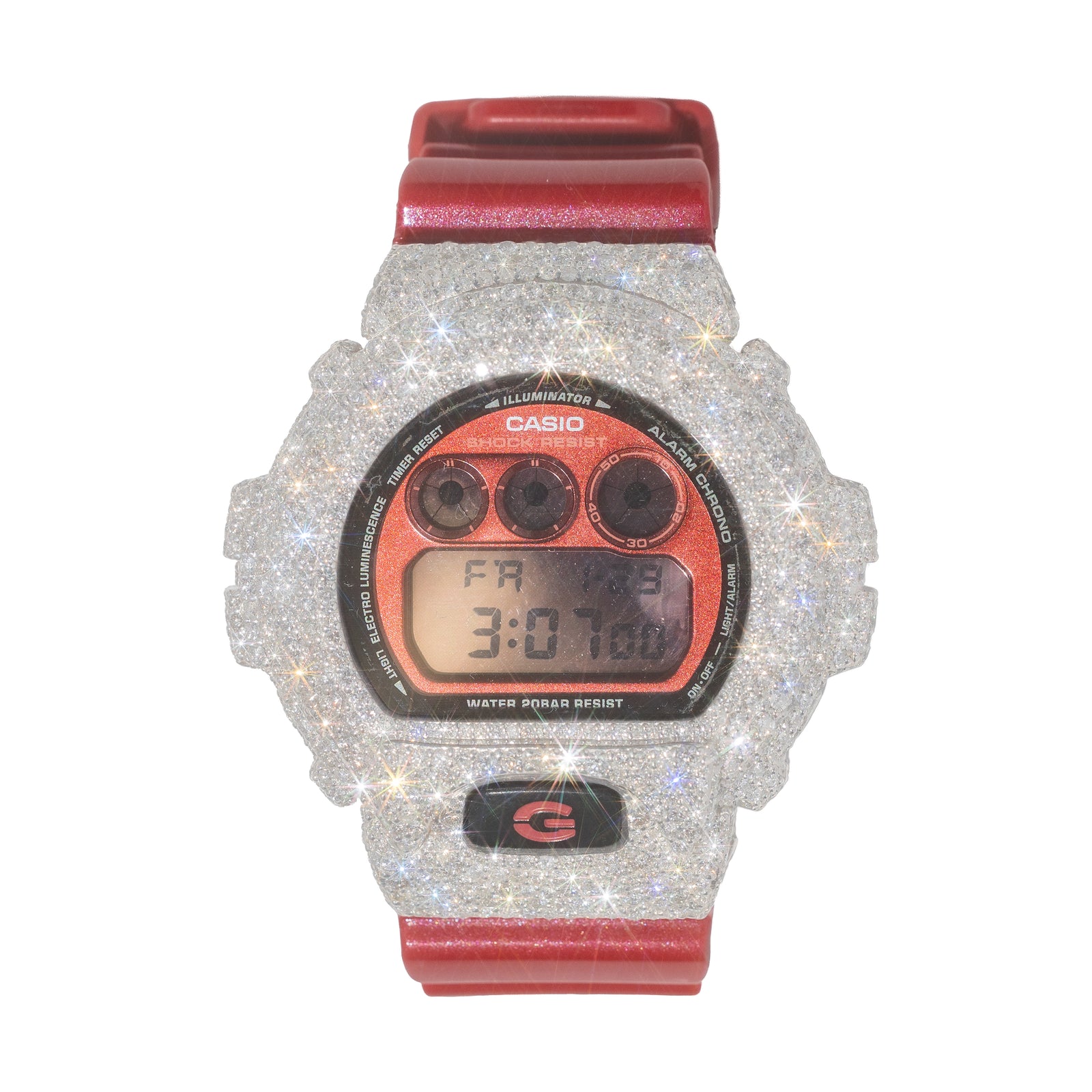 Iced Out G-Shock DW-6900 – Haimov Jewelers