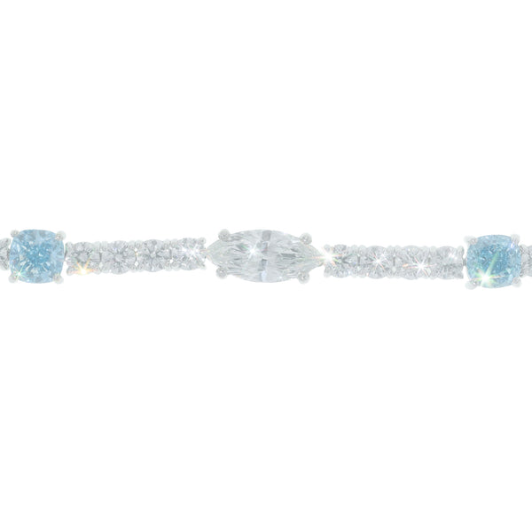 White Gold Tennis Bracelet GIA Certified