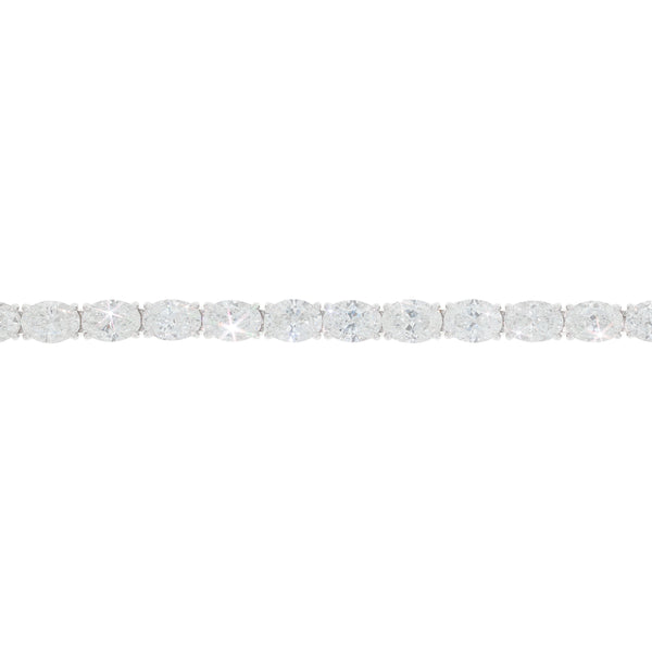 Ovel Shape Diamond Bracelet GIA Certified