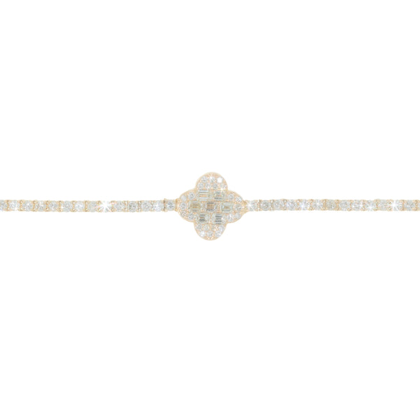 Tennis Bracelet With Center Colver