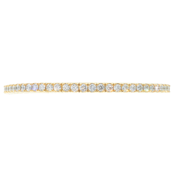 Lab Bangle With Diamonds