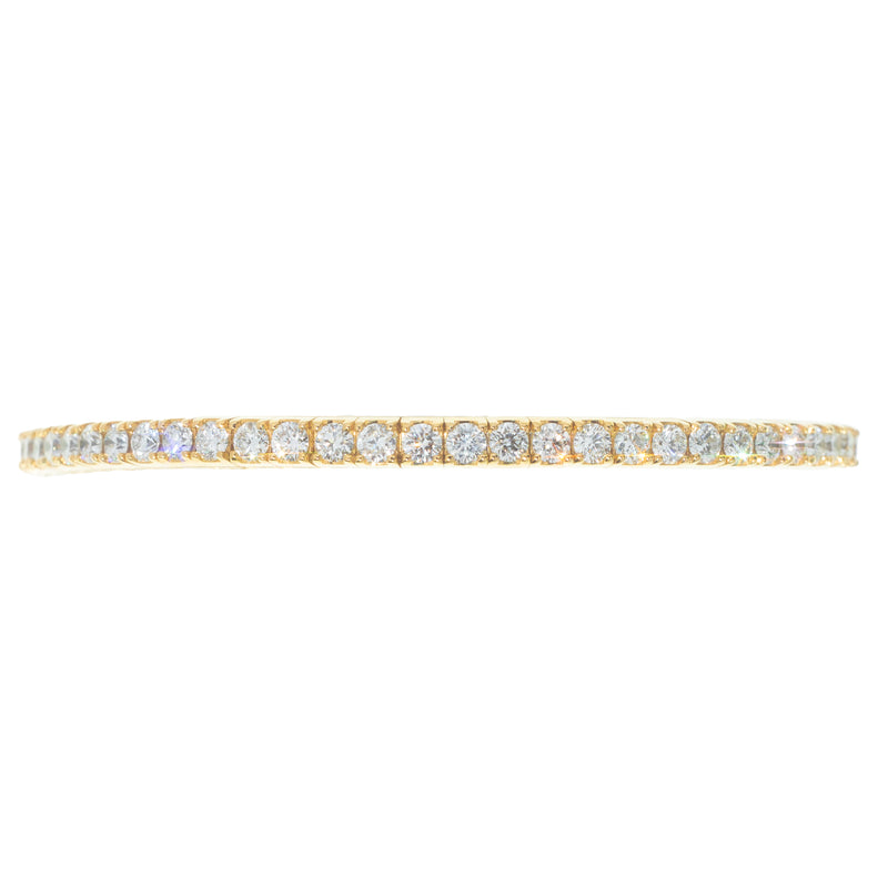 Lab Bangle With Diamonds