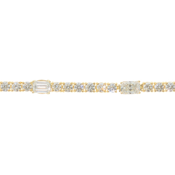 Lab Mixed Shape Diamond Bracelet