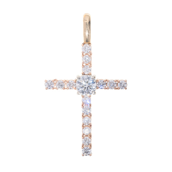 Lab Cross With Diamonds