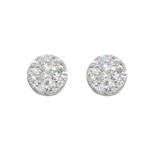 Round Earring With Diamonds