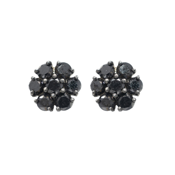 Black Diamond Stud Earrings