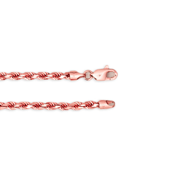 14KT Rose Gold Rope Chain