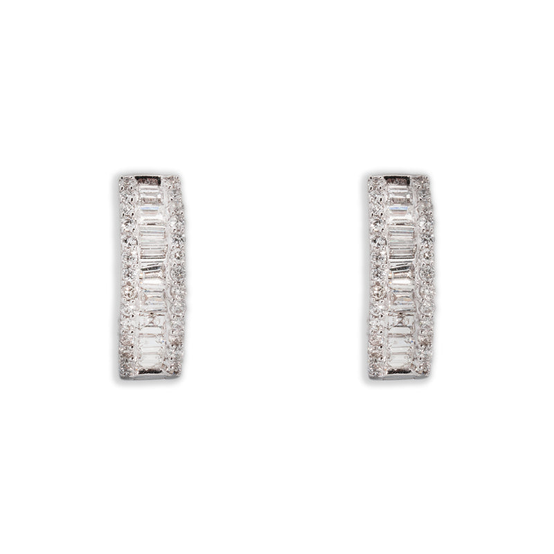 Diamond Earrings With Baguettes