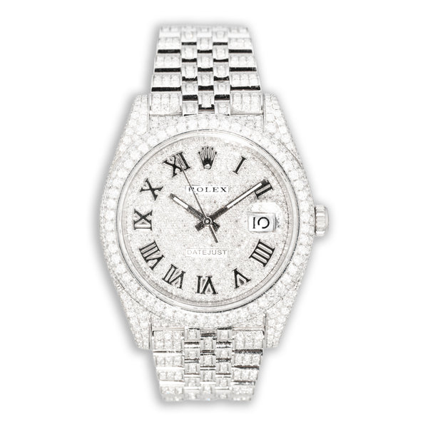 Rolex DATEJUST Iced Out With Diamonds