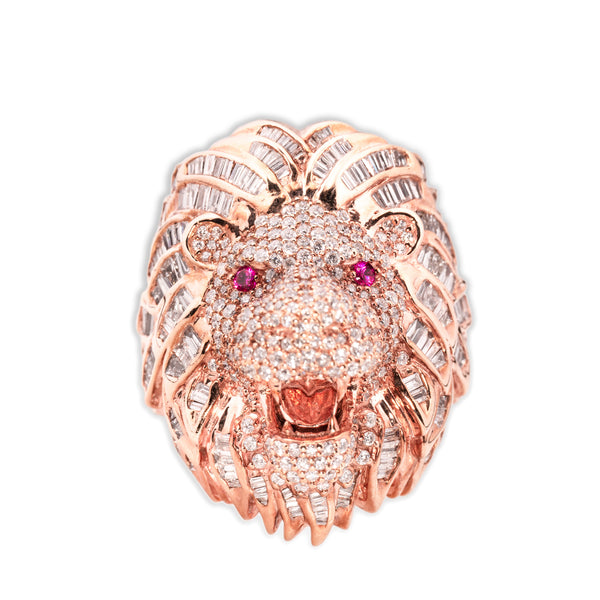 Lion Ring With Diamonds