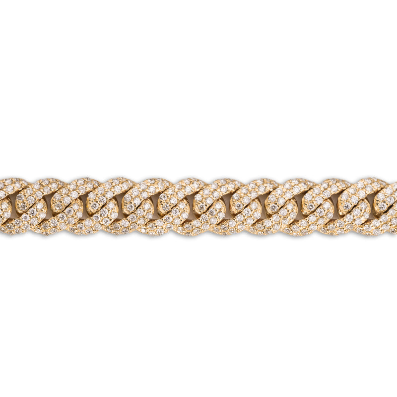 Cuban Link Bracelet With Diamonds