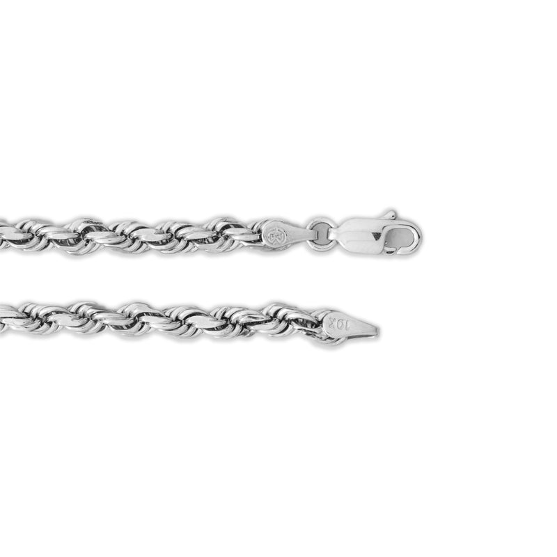 10KT White Gold Rope Chain