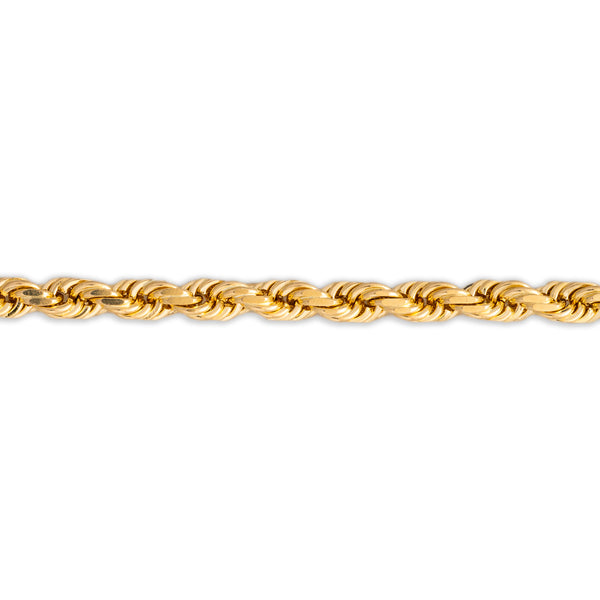10KT Yellow Gold Rope Chain