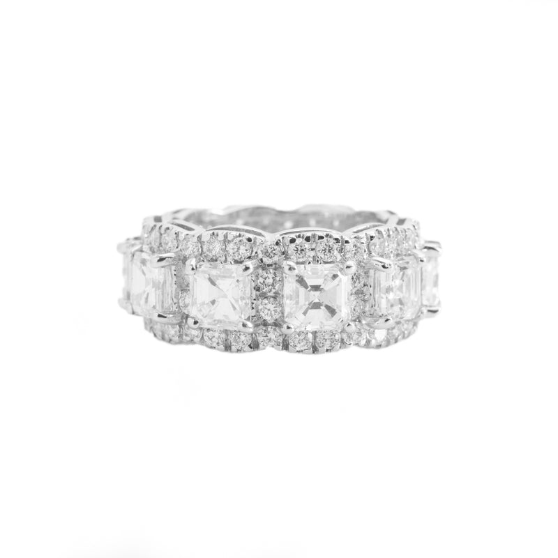 Eternity Ring With Square Cut Diamonds