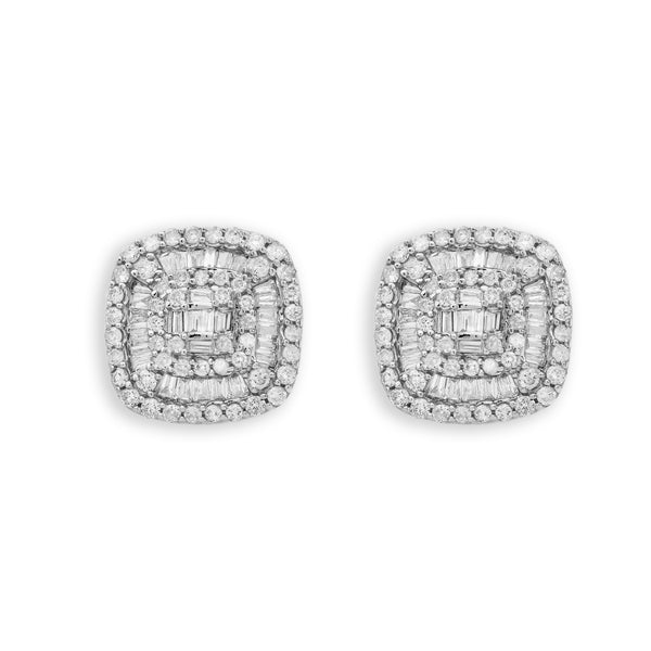 Diamond Earrings With Baguettes