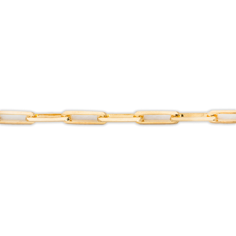 10KT Yellow Gold Paper Clip Chain