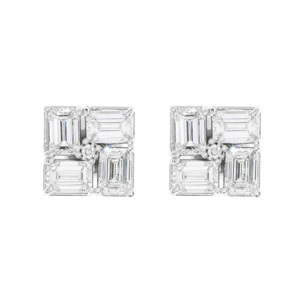 Lab Emerald Earrings