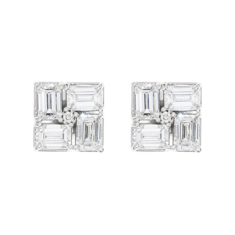 Lab Emerald Earrings