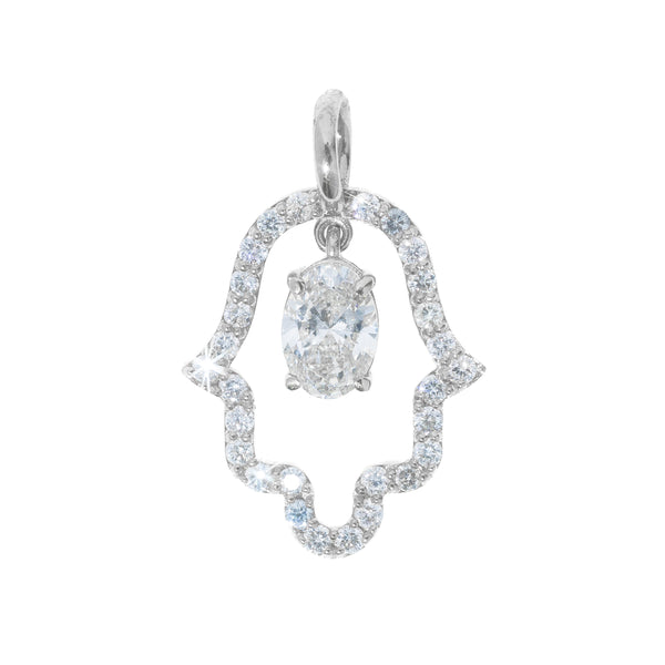 Lab Hamsa Charm