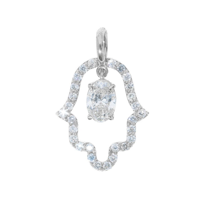 Lab Hamsa Charm